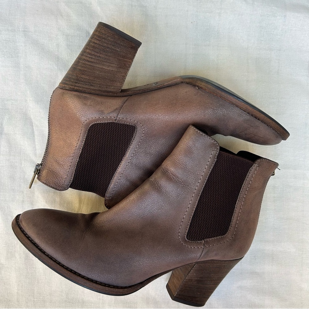 Aquatalia Taupe Ankle Boots